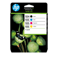HP 934 BLACK / 935 CMY INK CARTRIDGE 4-PA CK