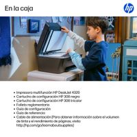 Miniatura 14 de HP DeskJet Multifunción A4Wifi Thermal Inkjet Dúplex DeskJet 4320 Inalámbrico All-in-One Color Impresora, Instant Ink
