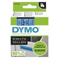 Miniatura 3 de CINTA ROTULADORA D1 12MMX7M NEGRO/AZAUL DYMO S0720560
