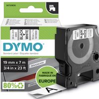Miniatura 2 de CINTA ROTULADORA D1 19MMX7M NEGRO/BLANCO DYMO S0720830