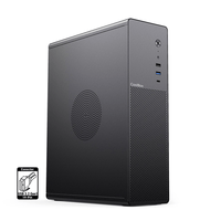 Miniatura 1 de COOLBOX  COOLBOX CAJA MATX SLIM T100 USB-C 3.2 GEN1 FULL METAL S/FTE + 1 VENT. 90MM  Negro