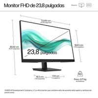 Miniatura 6 de HP Monitor FHD HP de la serie 3 Pro de 23,8 pulgadas: 324ph  Series 3 Pro 23.8" LCD IPS Full HD HDMI VGA Altavoces