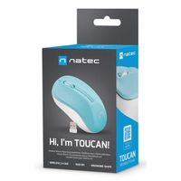 Miniatura 7 de RATON NATEC TOUCAN WIRELESS 1600 DPI OPTICO AZUL-BLANCO