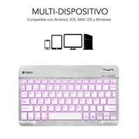 Miniatura 7 de TECLADO SUBBLIM INALAMBRICO RETROILUMINADO SMART BACKLIT BT SILVER