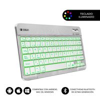 Miniatura 8 de TECLADO SUBBLIM INALAMBRICO RETROILUMINADO SMART BACKLIT BT SILVER