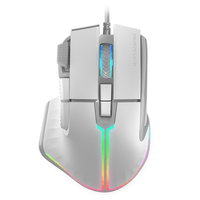 Miniatura 1 de MOUSE MARS GAMING MM-XT WHITE 9B 12800DPI RGB CABLE FEATHER PARACORD