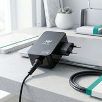 Miniatura 2 de Adapdtador de corriente Universal Netway GaN 65W USB-C Negro