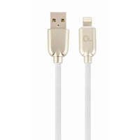 Miniatura 1 de CABLE DE DATOS Y CARGA GEMBIRD 8 PINES DE CAUCHO PREMIUM, 1 M, BLANCO