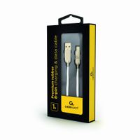 Miniatura 3 de CABLE DE DATOS Y CARGA GEMBIRD 8 PINES DE CAUCHO PREMIUM, 1 M, BLANCO