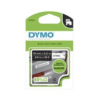 Miniatura 4 de CINTA ROTULADORA D1 19MMX5.5M POLIESTER NEGRO/BLANCO DYMO S0718070