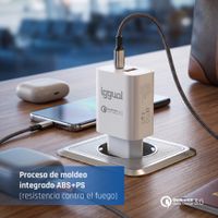 Miniatura 12 de iggual Cargador doble USB QC3.0 + tipo C PD 20W