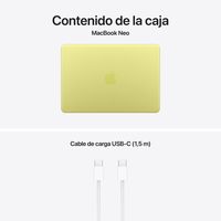 Miniatura 11 de MacBook APPLE Neo 13" A18 Pro chip with 6-core CPU and 5-core GPU, 8GB, 256GB SSD - Citrus