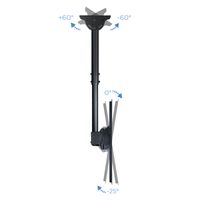 Miniatura 6 de Tooq Soporte TV Techo Girato-Incli-exten 32-55