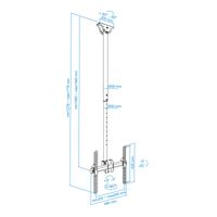 Miniatura 11 de Tooq Soporte TV Techo Girato-Incli-exten 32-55