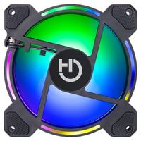 Miniatura 2 de VENTILADOR HIDITEC 12 CM N9 NEGRO ARGB