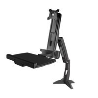 Miniatura 2 de SOPORTE BRAZO/PIE VESA HASTA 24" + BANDEJA TECLADO Y RATON