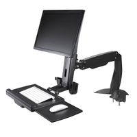 Miniatura 3 de SOPORTE BRAZO/PIE VESA HASTA 24" + BANDEJA TECLADO Y RATON