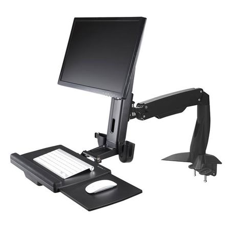 SOPORTE BRAZO/PIE VESA HASTA 24" + BANDEJA TECLADO Y RATON - Imagen 3 de 5 SOPORTE BRAZO/PIE VESA HASTA 24" + BANDEJA TECLADO Y RATON - Imagen 3 de 5