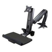 Miniatura 4 de SOPORTE BRAZO/PIE VESA HASTA 24" + BANDEJA TECLADO Y RATON