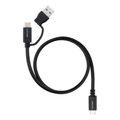 Nanocable Cable USB-C+USB-A/USB-C 3.2 GEN2 1 M