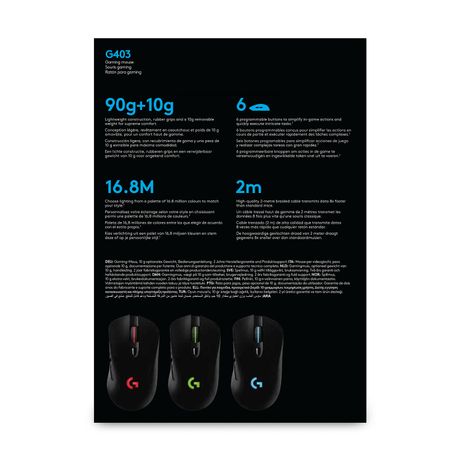 RATON GAMING LOGITECH G403 HERO - Imagen 2 de 17 RATON GAMING LOGITECH G403 HERO - Imagen 2 de 17