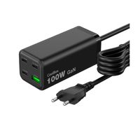 Miniatura 2 de CARGADOR USB GAN COOLBOX CHARGEMASTER 4 PRO 100W 3XUSB-C 1XUSB-A PD QC4+ 100W NEGRO