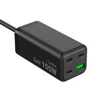 Miniatura 4 de CARGADOR USB GAN COOLBOX CHARGEMASTER 4 PRO 100W 3XUSB-C 1XUSB-A PD QC4+ 100W NEGRO
