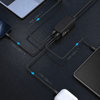 Miniatura 9 de CARGADOR USB GAN COOLBOX CHARGEMASTER 4 PRO 100W 3XUSB-C 1XUSB-A PD QC4+ 100W NEGRO