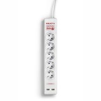 Miniatura 3 de REGLETA ELECTRICA SPS SAFE 5+ 5 TOMAS  SCHUKO + 2 USB IN