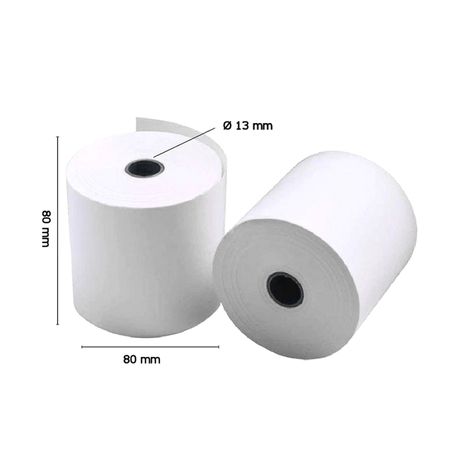 iggual Pack 5 rollos papel térmico sin BPA 80X80mm - Imagen 2 de 4 iggual Pack 5 rollos papel térmico sin BPA 80X80mm - Imagen 2 de 4