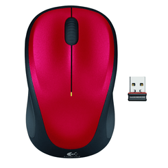 RATON LOGITECH INALAMBRICO ROJO/NEGRO M235
