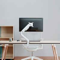 Miniatura 6 de AISENS Soporte de Mesa Eco Contrapeso Giratorio e Inclinable para Monitor TV 9KG  3 Pivotes  1 Brazo  de 17  32   Negro
