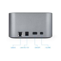 Miniatura 4 de Tooq TQDS-805G Dock Station Doble Bahía HDD Gris