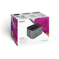 Miniatura 8 de Tooq TQDS-805G Dock Station Doble Bahía HDD Gris