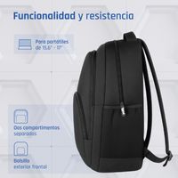 Miniatura 5 de iggual Mochila portátil 15.6-17 Everyday Use negra