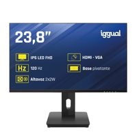 Miniatura 2 de IGGUAL Monitor 24" VGA HDMI 120Hz pivotante AA MM   24" LED IPS Full HD HDMI VGA Altavoces