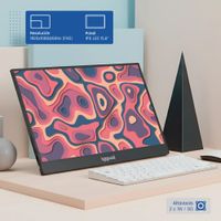 Miniatura 3 de IGGUAL Monitor portátil 15,6" IPS FHD USB-C funda   15.6" LED IPS Full HD HDMI Altavoces