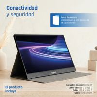 Miniatura 11 de IGGUAL Monitor portátil 15,6" IPS FHD USB-C funda   15.6" LED IPS Full HD HDMI Altavoces