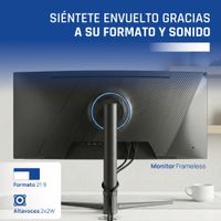 Miniatura 8 de IGGUAL Monitor 34" UWQHD 1ms 2DP 2HDMI MM AA Curvo   34" LED VA Wide Quad HD HDMI Altavoces