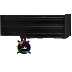 Lian Li GA II Hydroshift II LCD C 360N Carcasa del ordenador Sistema de refrigeraci  n l  quida todo en uno Negro