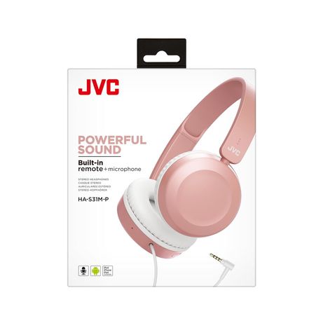 AURICULARES DE DIADEMA JVC HA-S31M-P-E ROSA - Imagen 2 de 8 AURICULARES DE DIADEMA JVC HA-S31M-P-E ROSA - Imagen 2 de 8