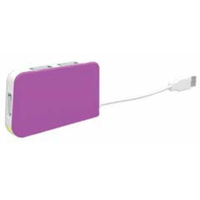 Miniatura 1 de HUB 4 PUERTOS USB 2.0 APPROX APPHT4 PURPURA