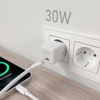 Miniatura 6 de CARGADOR AISENS GAN 30W 1XUSB-C PD3.0 QC4.0 BLANCO
