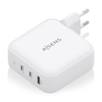 Miniatura 3 de AISENS Cargador GaN 140W  2xUSB C PD3 1 QC4 0  1xUSB A QC3 0  Blanco