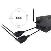 Miniatura 5 de CABLE ALIMENTACION SHUKO HEMBRA A  IEC MACHO C14 0.25M 112106