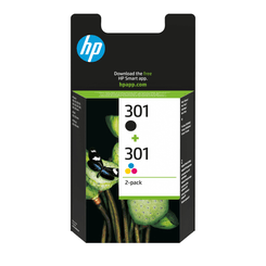 PACK COMBO CARTUCHOS HP 301 NEGRO + TRICOLOR