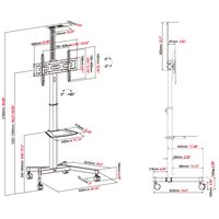 Miniatura 6 de VISION Value Flat Panel Cart 50kg