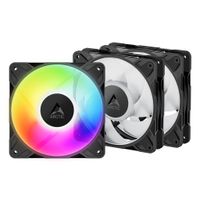 Miniatura 2 de VENTILADOR 12CM ARCTIC P12 PRO PWM NEGRO A-RGB PACK 3 VENTILADORES