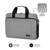 Miniatura 1 de MALETIN PORTATIL 15,6´´ SUBBLIM GREY