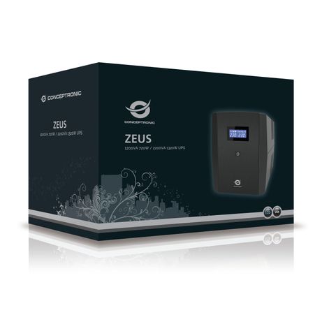 SAI 1200VA CONCEPTRONIC 720W 2 SHUCKO + 3 IEC PROTECCION PUERTO LAN MODEM - Imagen 5 de 7 SAI 1200VA CONCEPTRONIC 720W 2 SHUCKO + 3 IEC PROTECCION PUERTO LAN MODEM - Imagen 5 de 7